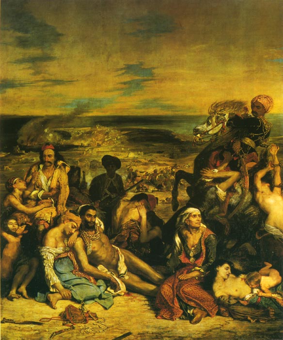 Oil Painting Reproduction of Delacroix- The Massacre at Chios