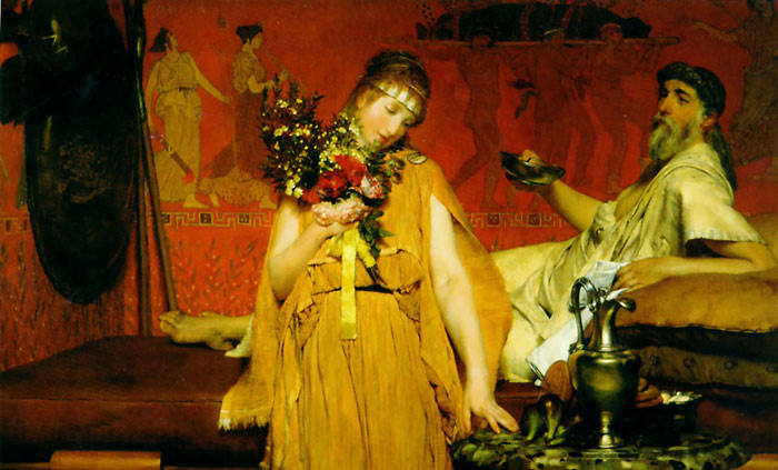 Alma-Tadema Oil Painting Reproductions - Between Hope and Fear