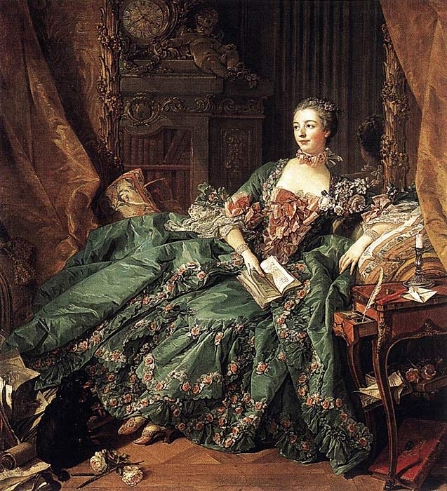 Boucher Oil Painting Reproductions - Madame de Pompadour