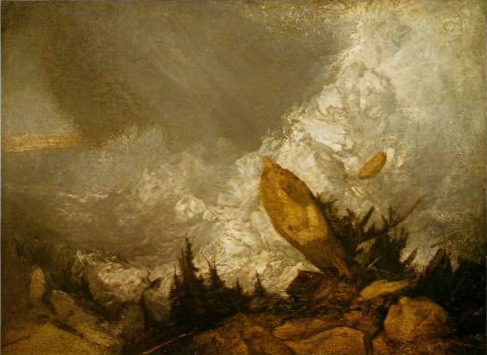 Cottage Destroyed by an Avalanche painting, a Joseph Mallord William Turner paintings reproduction