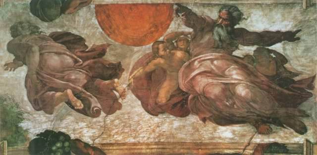 Creazione degli Astri painting, a Michelangelo paintings reproduction