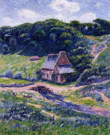 Farm at Doelan painting, a Henri Moret paintings reproduction, we never sell Farm at Doelan poster