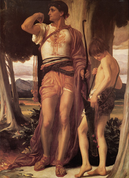 Oil Painting Reproduction of Leighton- Jonathans Token to David