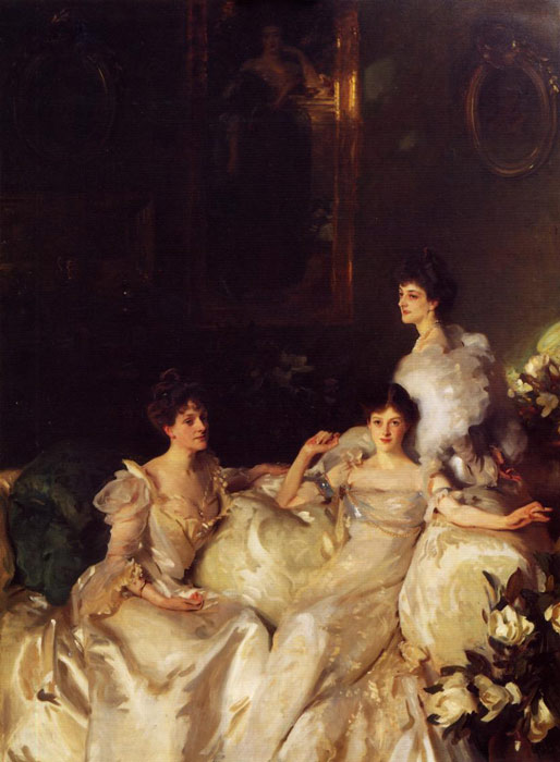 Oil Painting Reproduction of Sargent- The Wyndham Sisters