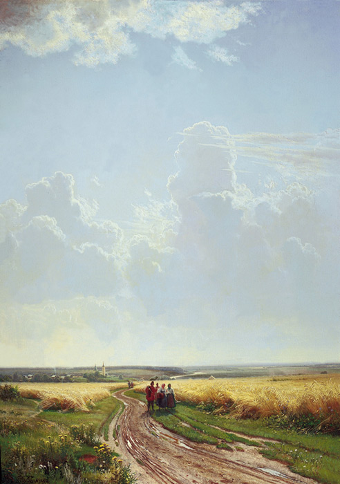 Oil Painting Reproduction of Shishkin - Midday, Countryside near Moscow