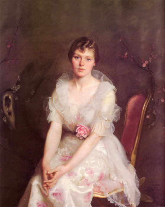 Paxton Oil Painting Reproductions- Portrait of Louise Converse