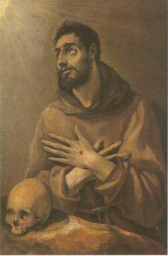 St.Francisco with the arms crossed painting, a El Greco paintings reproduction, we never sell