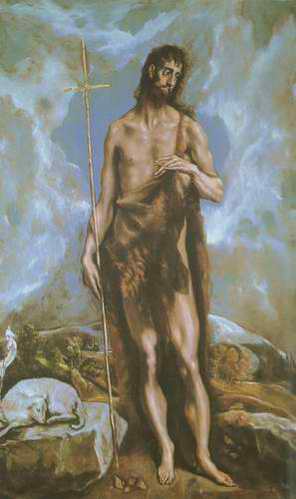 St. John the Baptist painting, a El Greco paintings reproduction, we never sell St. John the Baptist