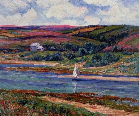 The River at Belon painting, a Henri Moret paintings reproduction