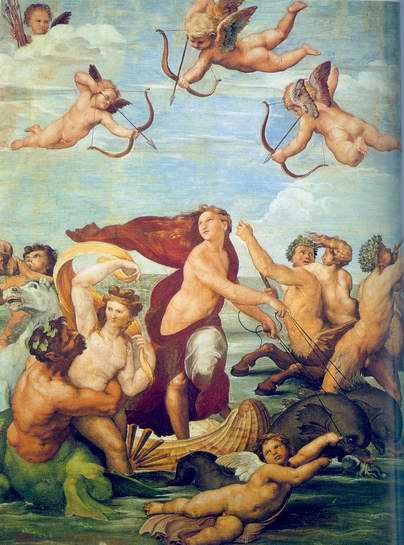 The Triumph of Galatea painting, a Raphael Santi paintings reproduction