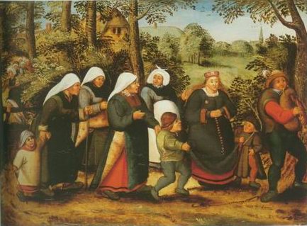 The procession of the Bride painting, a Pieter Brueghel II paintings reproduction, we never sell The