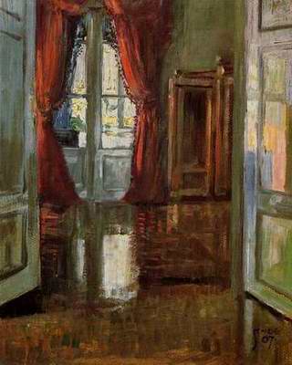 View into the Apartment of Leopold and Marie Cziha painting, a Egon Schiele paintings reproduction,