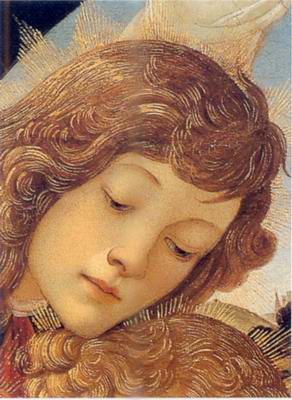 Angel painting, a Sandro Botticelli paintings reproduction, we never sell Angel poster