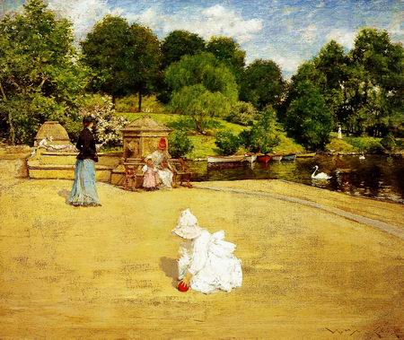 after rain painting, a William Merritt Chase paintings reproduction, we never sell after rain poster