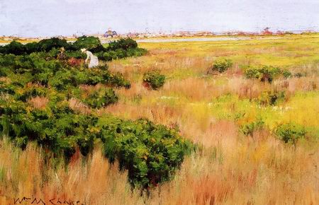 Landscape, near Coney Island painting, a William Merritt Chase paintings reproduction, we never sell