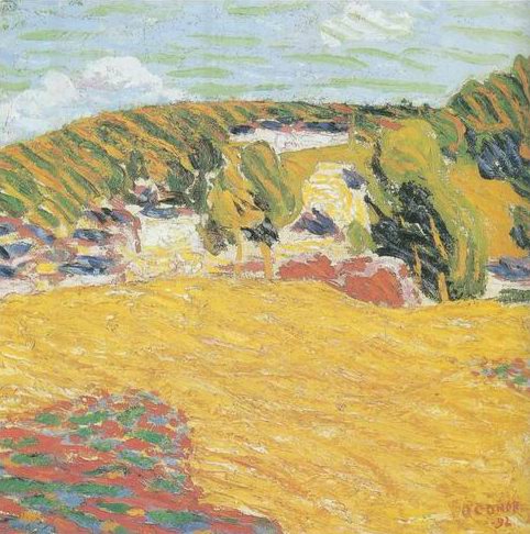 Field of Corn, Pont Aven, 1892 painting, a Roderic Oconor paintings reproduction, we never sell
