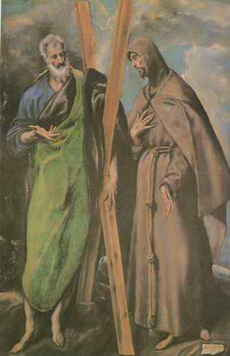 St. John the Evangelist and St. Francis painting, a El Greco paintings reproduction, we never sell