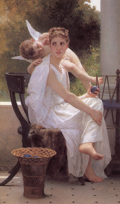 Oil Painting Reproduction of Bouguereau - Work Interrupted