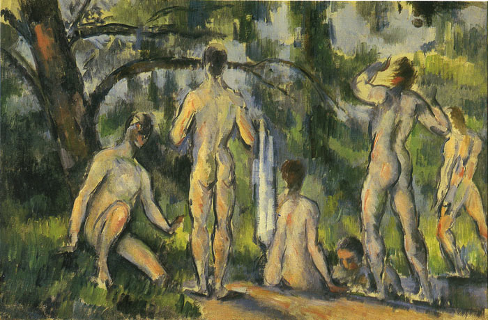 Oil Painting Reproduction of Cezanne- Bathers