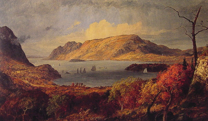 Oil Painting Reproduction of Cropsey- Gates of the Hudson