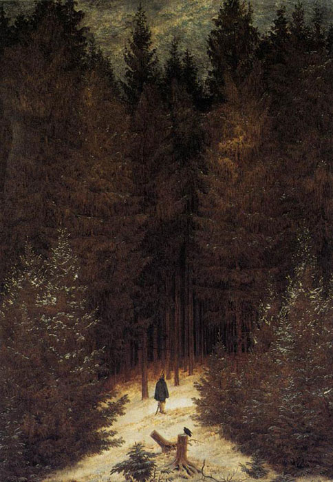 Oil Painting Reproduction of Friedrich- The Chasseur in the Forest