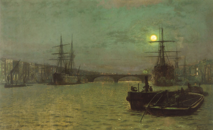 Oil Painting Reproduction of Grimshaw- London Bridge - Half Tide