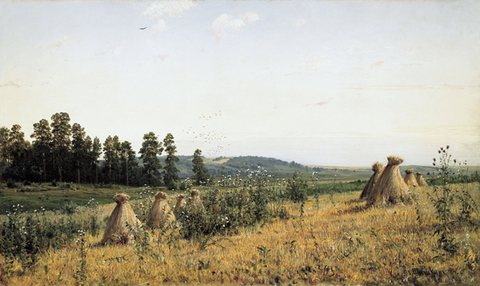 Oil Painting Reproduction of Shishkin - Polesye Landscape