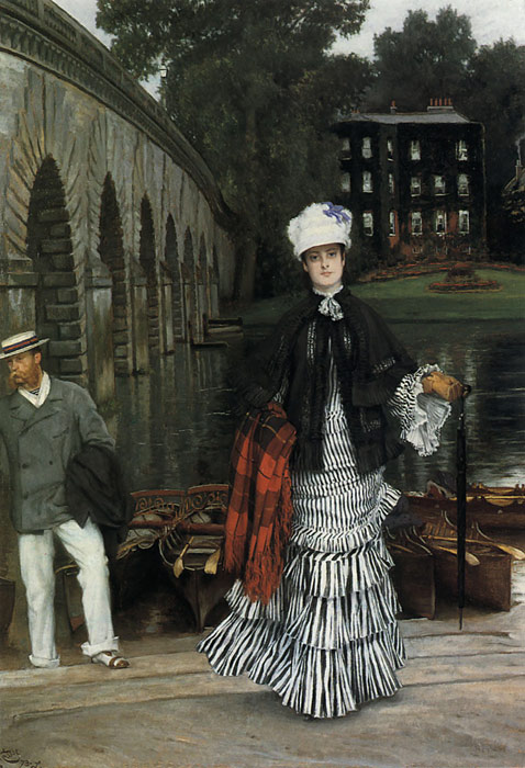 Oil Painting Reproduction of Tissot- The Return from the Boating Trip, Oil Painting Reproduction