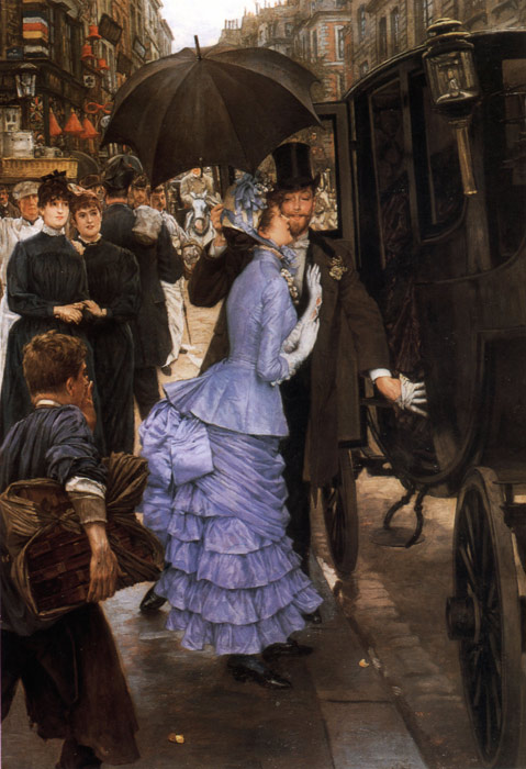 Oil Painting Reproduction of Tissot- The Traveller