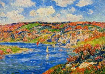 Riviere de St. Paurice painting, a Henri Moret paintings reproduction