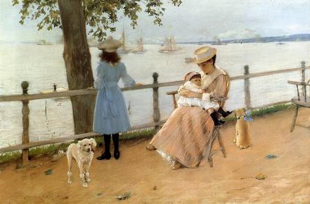 Seaside Holiday painting, a William Merritt Chase paintings reproduction, we never sell Seaside