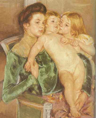 The Caress. 1902 painting, a Mary Cassatt paintings reproduction, we never sell The Caress. 1902