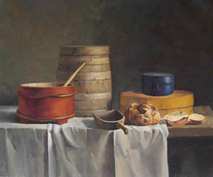 Still life paintings painting of kitchen table
