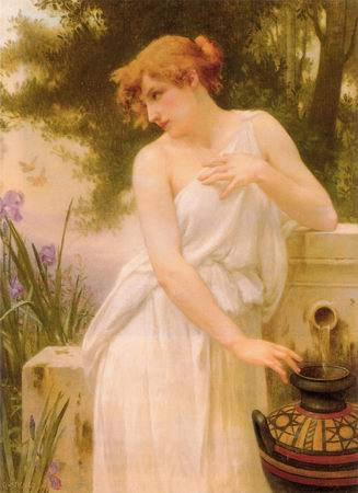 Beauty at the Well painting, a Guillaume Seignac paintings reproduction, we never sell Beauty at the
