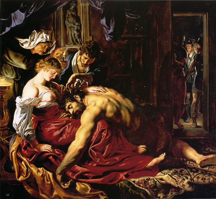 Oil Painting Reproduction of Rubens- Samson and Dalila
