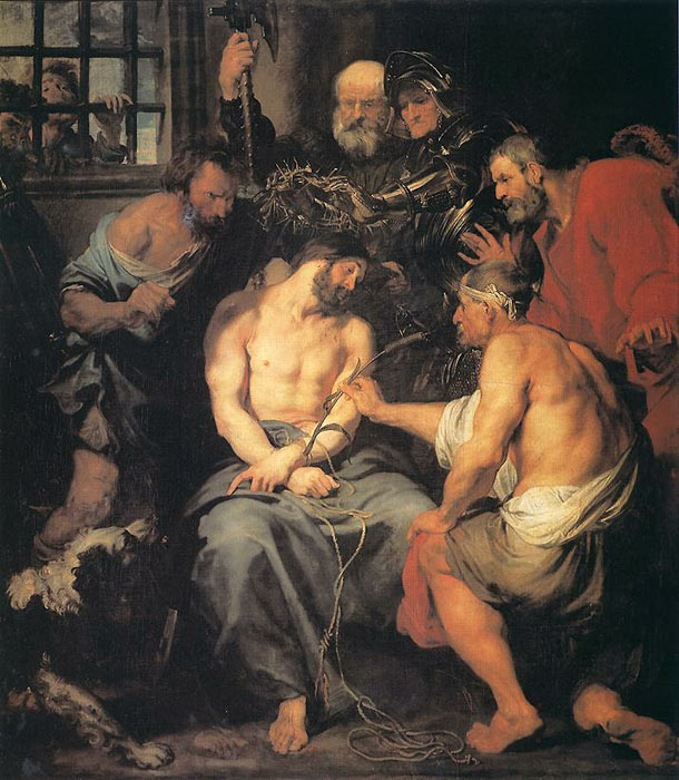 Oil Painting Reproduction of van Dyck - Crowning with Thorns