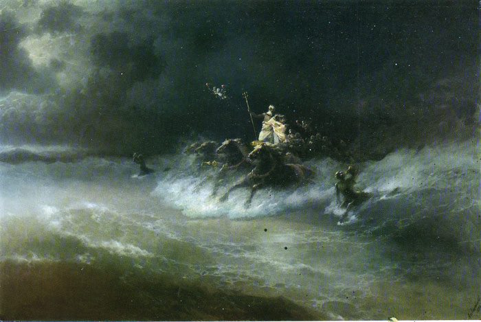 Oil Painting Reproduction of Aivazovsky - Poseidons Sea Journey