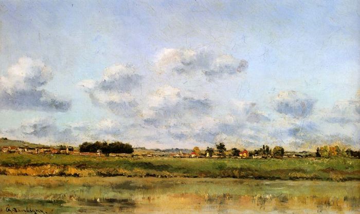 Daubigny Reproductions - Banks Of The Loing