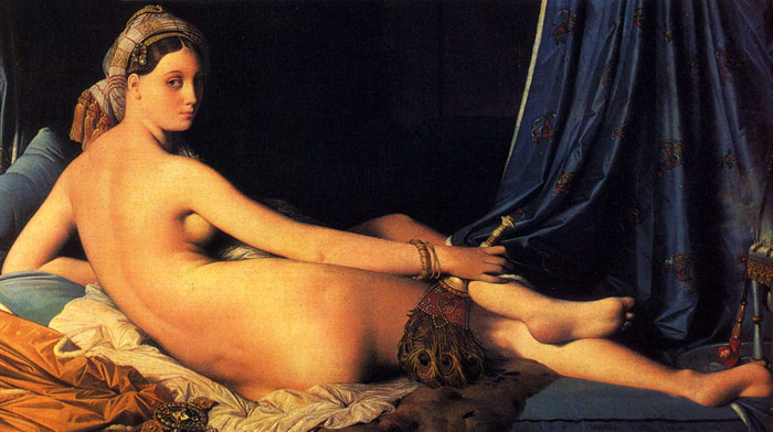 Ingres Oil Painting Reproductions - The Grande Odalisque