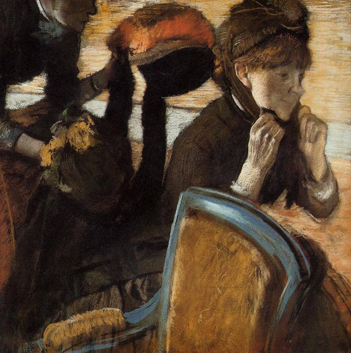 Oil Painting Reproduction of Degas- At the Milliners
