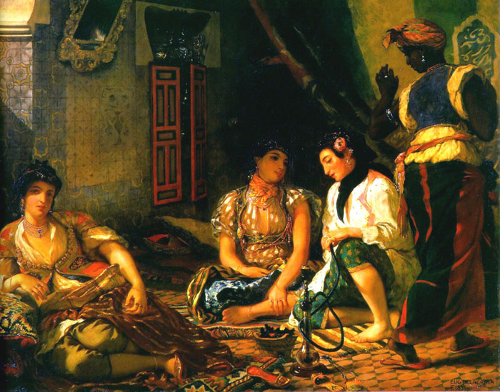 Delacroix Oil Painting Reproductions- Women of Algiers in their Apartment
