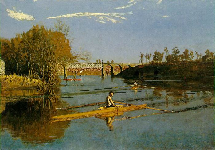 Eakins Reproductions - Max Schmitt in a Single Scull