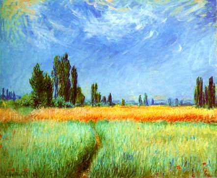 Field of Corn,1881 painting, a Claude Monet paintings reproduction, we never sell Field of Corn,1881