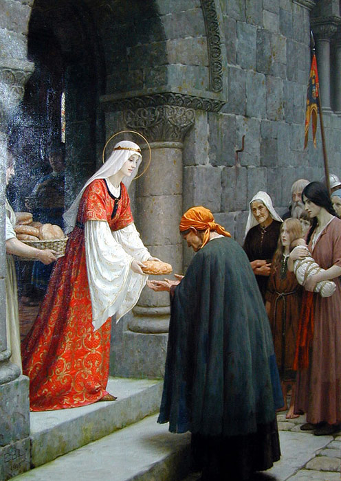 Leighton Oil Painting Reproductions- The Charity of St. Elizabeth of Hungary
