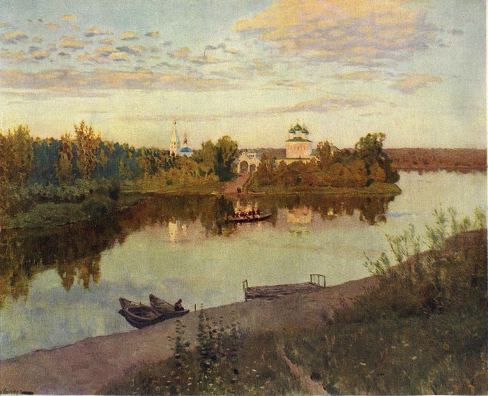 Levitan Oil Painting Reproductions- Evening Chime