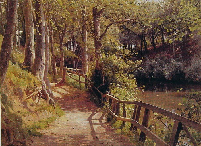 Monsted Oil Painting Reproduction - The Forest path