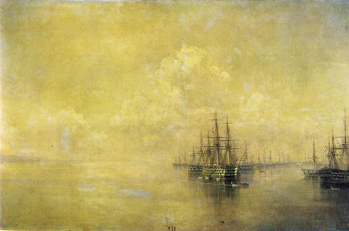 Oil Painting Reproduction of Aivazovsky - Squadron of the Black Sea Fleet