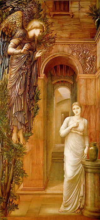 Oil Painting Reproduction of Burne-Jones- The Annunciation