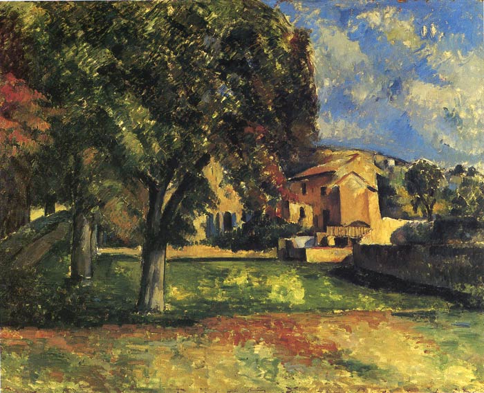 Oil Painting Reproduction of Cezanne- Trees in a Park