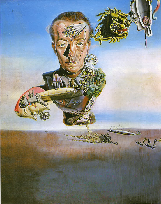 Oil Painting Reproduction of Dali- Portrait of Paul Eluard